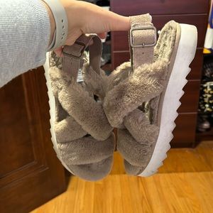 Koolaburra by UGG Furry sandals (not a house shoe!)